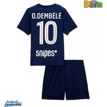 Paris Saint-Germain Ousmane Dembele #10 Hjemmedraktsett Barn 2025-26 Kortermet (+ Korte bukser)